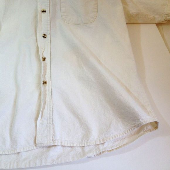 Vintage Motorola Camp & Creek Short Sleeve Soft Cotton Button Up Shirt Size L - Picture 5 of 11